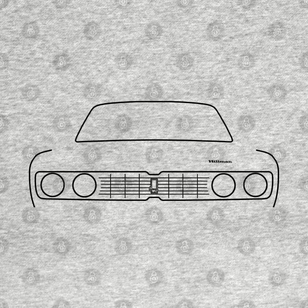 Hillman Avenger outline graphic (black) by soitwouldseem